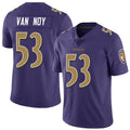 Custom #53 Purple BAL Football Shirt Top