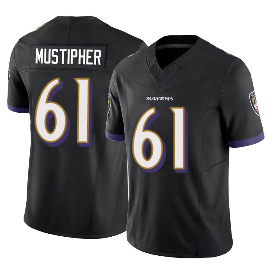 Custom #61 Black BAL Football Shirt Top