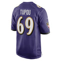 Custom #69 Purple BAL Football Shirt Top