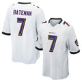 Custom #7 White BAL Football Shirt Top
