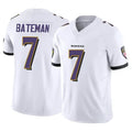 Custom #7 White BAL Football Shirt Top