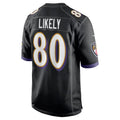 Custom #80 Black BAL Football Shirt Top