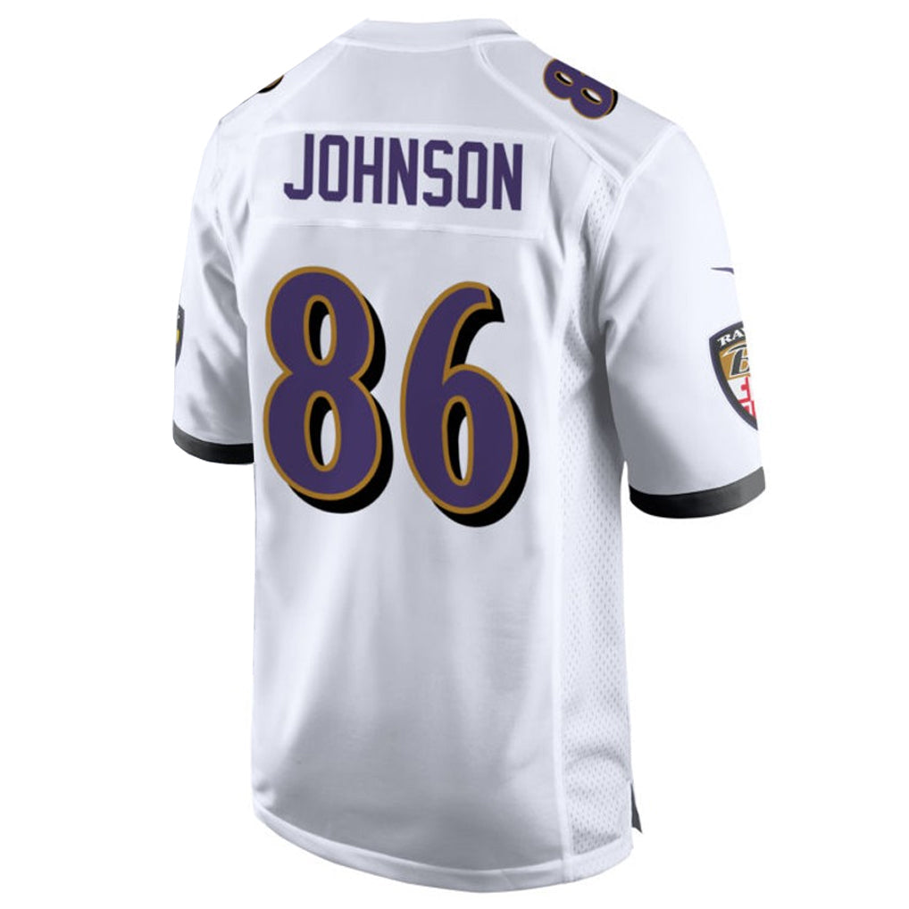 Custom #86 White BAL Football Shirt Top