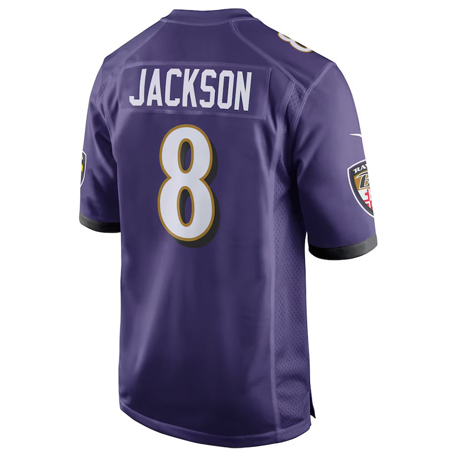Custom #8 Purple BAL Football Shirt Top