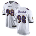 Custom #98 White BAL Football Shirt Top