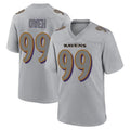 Custom #99 Gray BAL Football Shirt Top