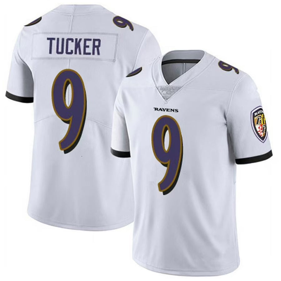 Custom #9 White BAL Football Shirt Top