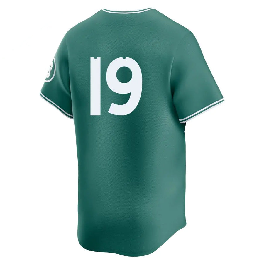 Custom #19 Green City Connect BOS Baseball Shirt Top
