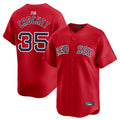 Custom #35 Red BOS Baseball Shirt Top
