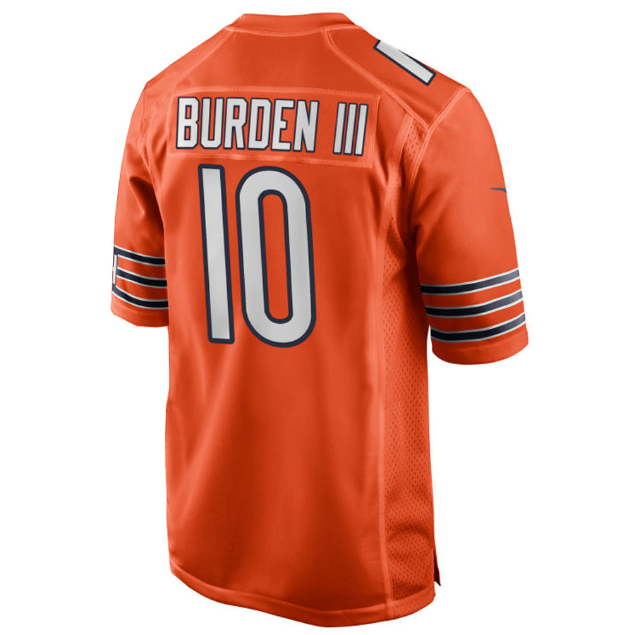 Custom #10 Orange CHI Football Shirt Top