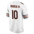 Custom #10 White CHI Football Shirt Top