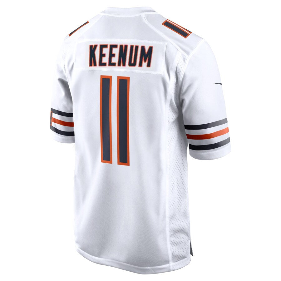 Custom #11 White CHI Football Shirt Top