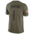 Custom #1 Olive CHI Football Shirt Top