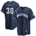 Custom #30 Navy CHC Baseball Shirt Top