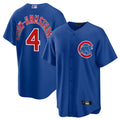 Custom #4 Navy CHC Baseball Shirt Top