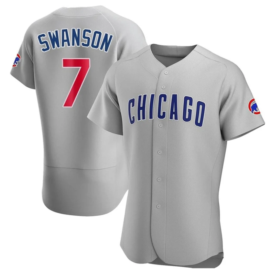 Custom #7 Gray CHC Baseball Shirt Top