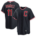 Custom #11 Navy CLE Baseball Shirt Top