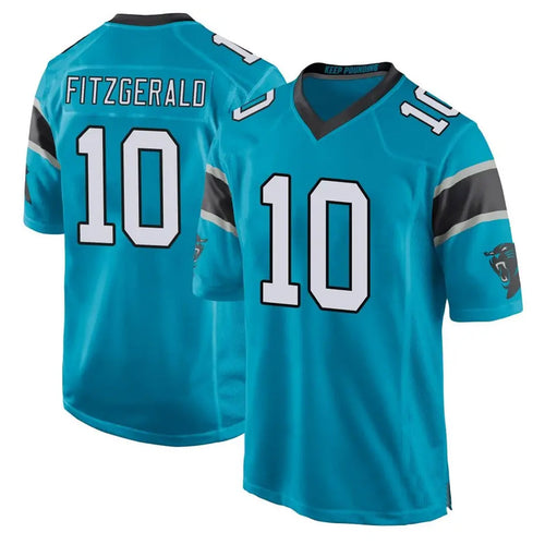 Custom #10 Blue CAR Football Shirt Top