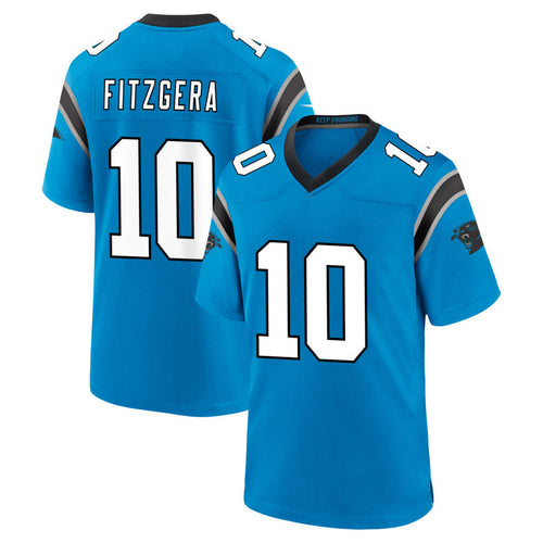 Custom #10 Blue CAR Football Shirt Top