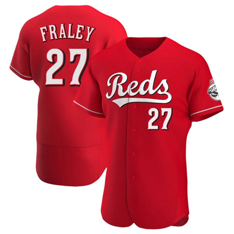 Custom #27 Red CIN Baseball Shirt Top