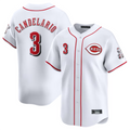 Custom #3 White CIN Baseball Shirt Top