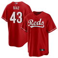 Custom #43 Red CIN Baseball Shirt Top