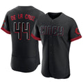 Custom #44 Black City Connect CIN Baseball Shirt Top