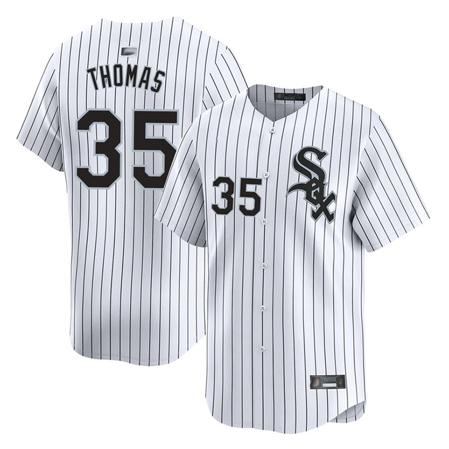 Custom #35 White CWS Baseball Shirt Top
