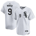 Custom #9 White CWS Baseball Shirt Top