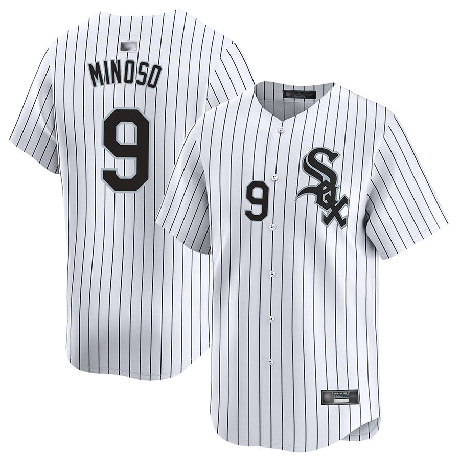 Custom #9 White CWS Baseball Shirt Top