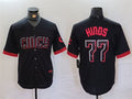 Custom #77 Black City Connect CIN Baseball Shirt Top