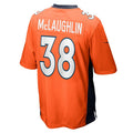 Custom #38 Orange DEN Football Shirt Top