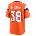 Custom #38 Orange DEN Football Shirt Top