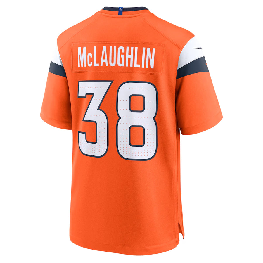 Custom #38 Orange DEN Football Shirt Top