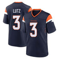 Custom #3 Navy DEN Football Shirt Top