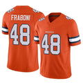 Custom #48 Orange DEN Football Shirt Top