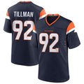Custom #92 Navy DEN Football Shirt Top