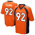 Custom #92 Orange DEN Football Shirt Top