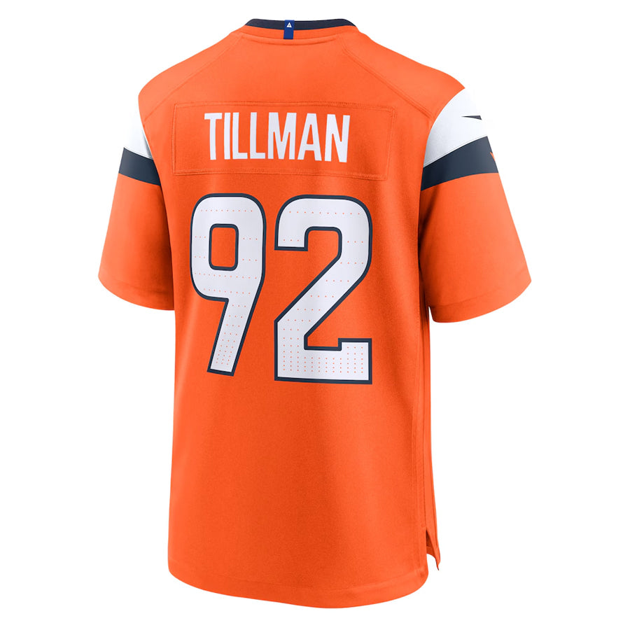 Custom #92 Orange DEN Football Shirt Top
