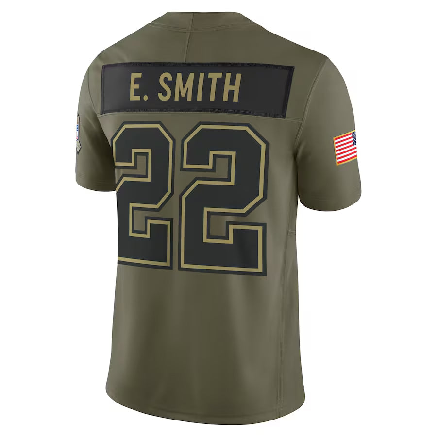 Custom #22 Olive DAL Football Shirt Top