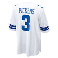 Custom #3 White DAL Football Shirt Top