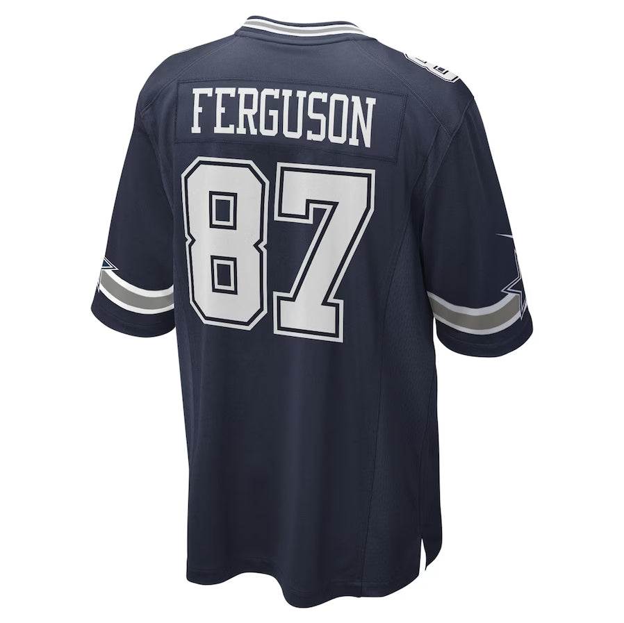 Custom #87 Navy DAL Football Shirt Top