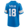 Custom #18 Blue DET Football Shirt Top