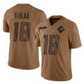 Custom #18 Brown DET Football Shirt Top