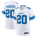 Custom #20 White DET Football Shirt Top