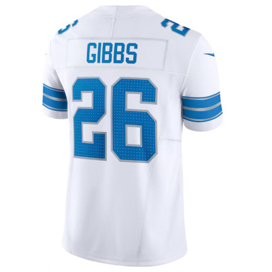Custom #26 White DET Football Shirt Top