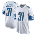 Custom #31 White DET Football Shirt Top