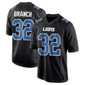 Custom #32 Black DET Football Shirt Top