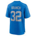 Custom #32 Blue DET Football Shirt Top
