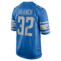 Custom #32 Blue DET Football Shirt Top